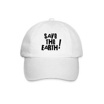 Save the earth - - Baseball Cap - white/white - Front