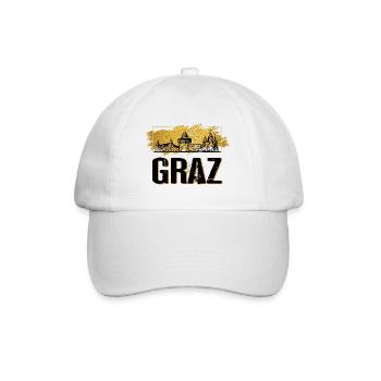 Graz Austria Skyline City Gold Home Love - Baseball Cap - white/white - Front