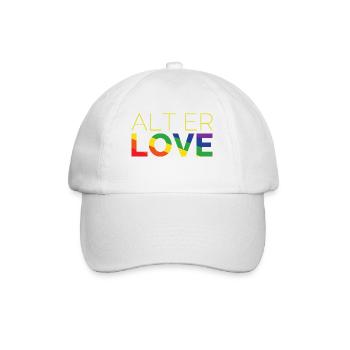 Alt er Love | SKAM | LGBT | Pride - Baseballkappe - Weiß/Weiß - Vorne
