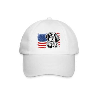 ST. BERNARDS Amérique Flag Chiens Chien Wilsigns - Casquette classique - blanc/blanc - Devant