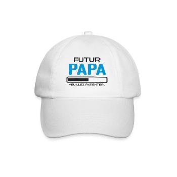 Futur papa Idée Cadeau Futur Père - Casquette classique - blanc/blanc - Devant