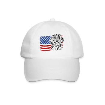 Maltese Amérique Flag Dogs Wilsigns - Casquette classique - blanc/blanc - Devant