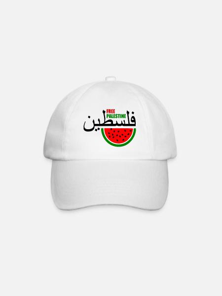 Free palestine فلسطين - Casquette classique - blanc/blanc