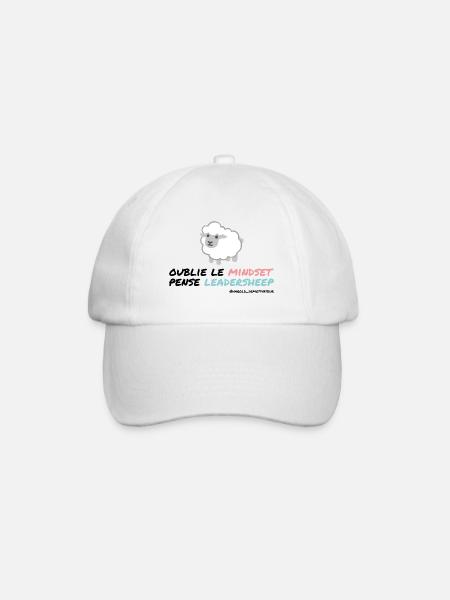 Oublie le mindset, pense leadersheep - Casquette classique - blanc/blanc