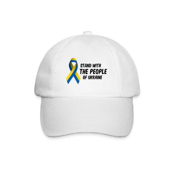 Ukraine freedom slogan - Baseball Cap - white/white - Front