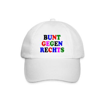 Coloré contre la droite - Casquette classique - blanc/blanc - Devant