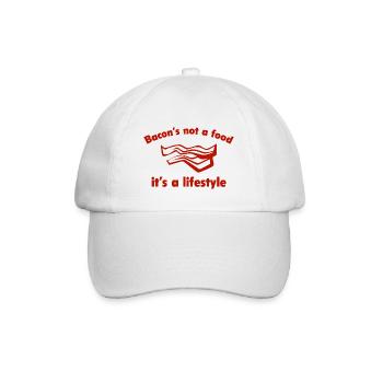 Le bacon n’est pas un aliment, c’est un style de vie - Casquette classique - blanc/blanc - Devant