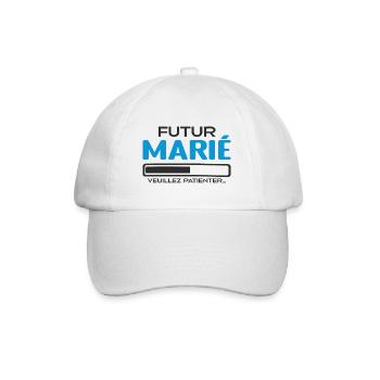 Futur Marié Idée Cadeau Futur Marié - Casquette classique - blanc/blanc - Devant