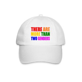 there are more than two genders - Baseball Cap - white/white - Front