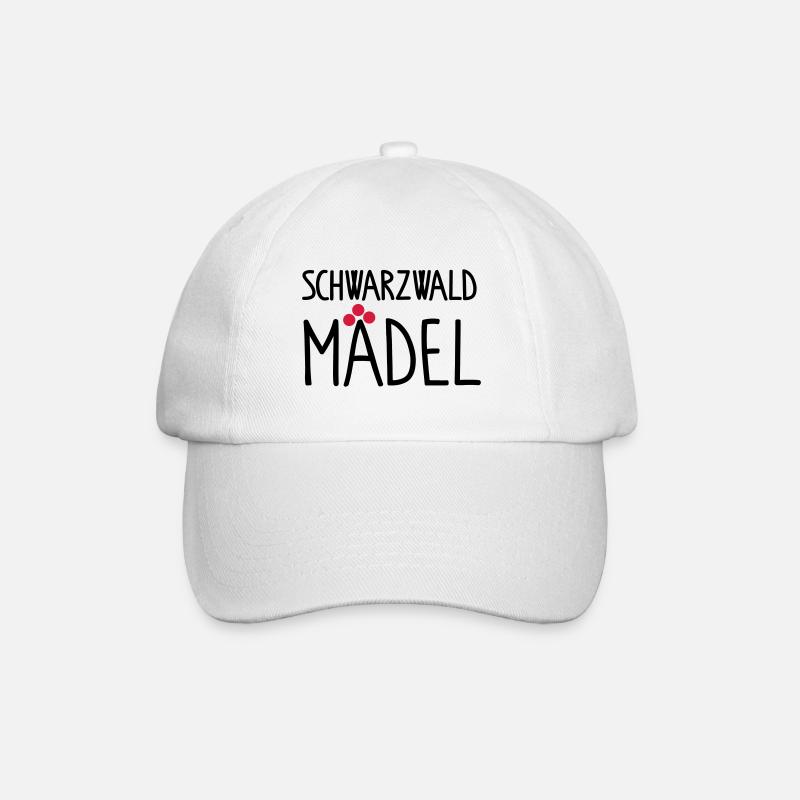 Schwarzwaldmädel - Baseballkappe - Weiß/Weiß