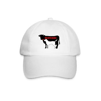 Pas de différence Chien Vache Animaux Vegan Bien-être animal - Casquette classique - blanc/blanc - Devant