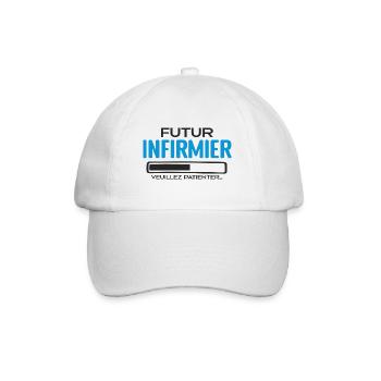Futur Infirmier Idée Cadeau Infirmier - Casquette classique - blanc/blanc - Devant