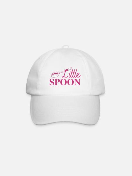 Grosse cuillère et petite cuillère - Casquette classique - blanc/blanc