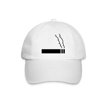 zigarette - Baseballkappe - Weiß/Weiß - Vorne