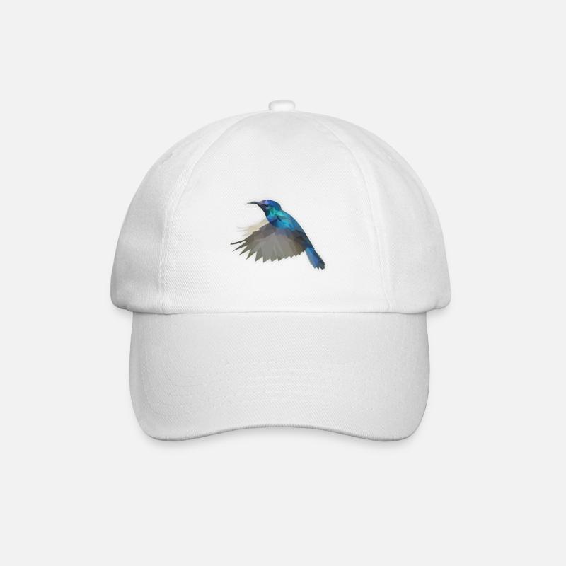 LowPoly "colibri" - Casquette classique - blanc/blanc