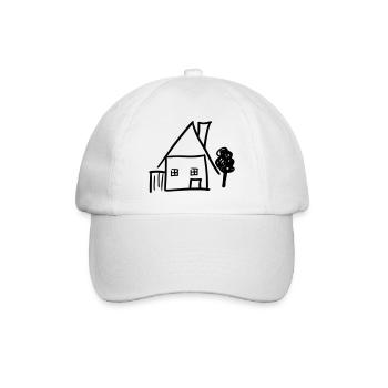 maison - Casquette classique - blanc/blanc - Devant