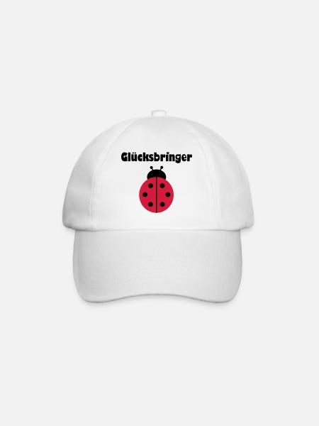 Marienkäfer - Baseballkappe - Weiß/Weiß