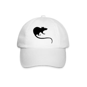rat rats duo ratty mouse mice animal Rattus - Baseball Cap - white/white - Front