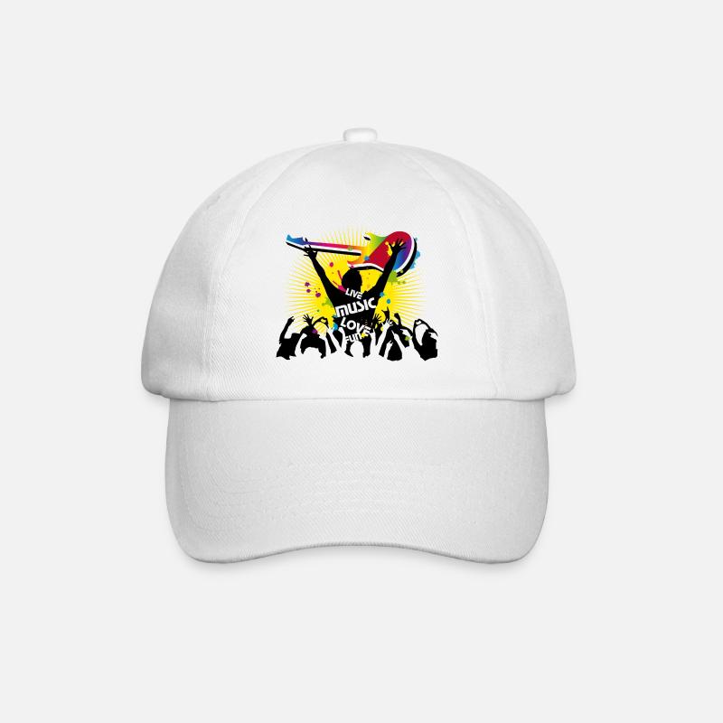 Festival visitors - Baseball Cap - white/white