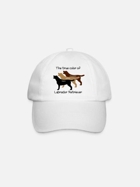 True Color Labrador - Baseballkappe - Weiß/Weiß