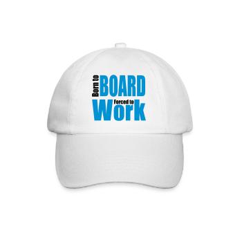snowboard - Baseball Cap - white/white - Front