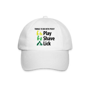 Les choses que vous pouvez faire avec une chatte. - Casquette classique - blanc/blanc - Devant