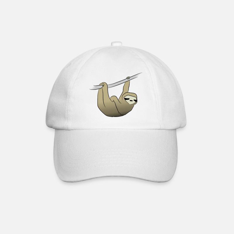 sloth - Baseball Cap - white/white
