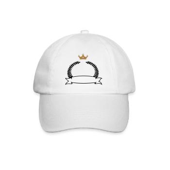 Couronne de laurier avec la bannière et la - Casquette classique - blanc/blanc - Devant