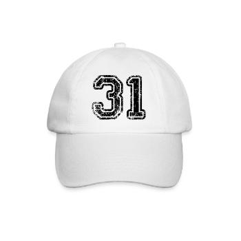 31 - Baseball Cap - white/white - Front