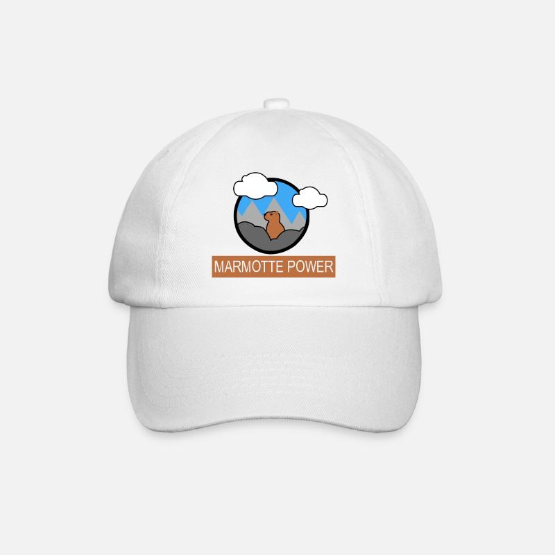 MARMOTTE POWER - Casquette classique - blanc/blanc
