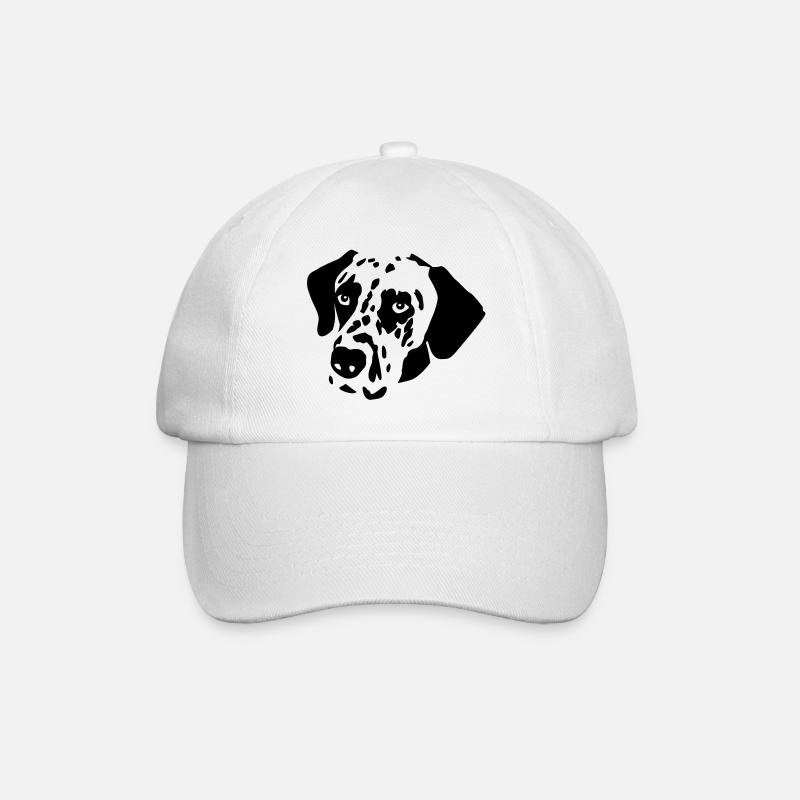 Dalmatiner Hund - Baseballkappe - Weiß/Weiß