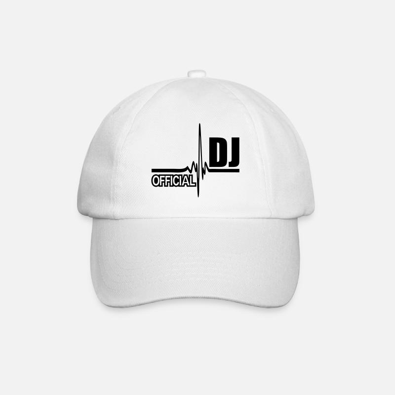 official dj - Baseballkappe - Weiß/Weiß