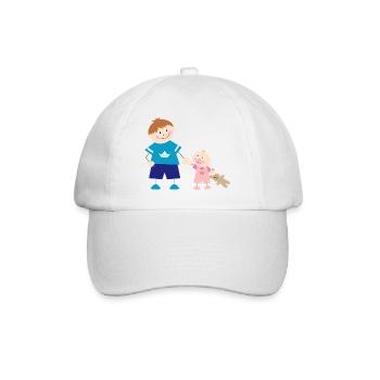 The big brother and the little sister - Baseball Cap - white/white - Front