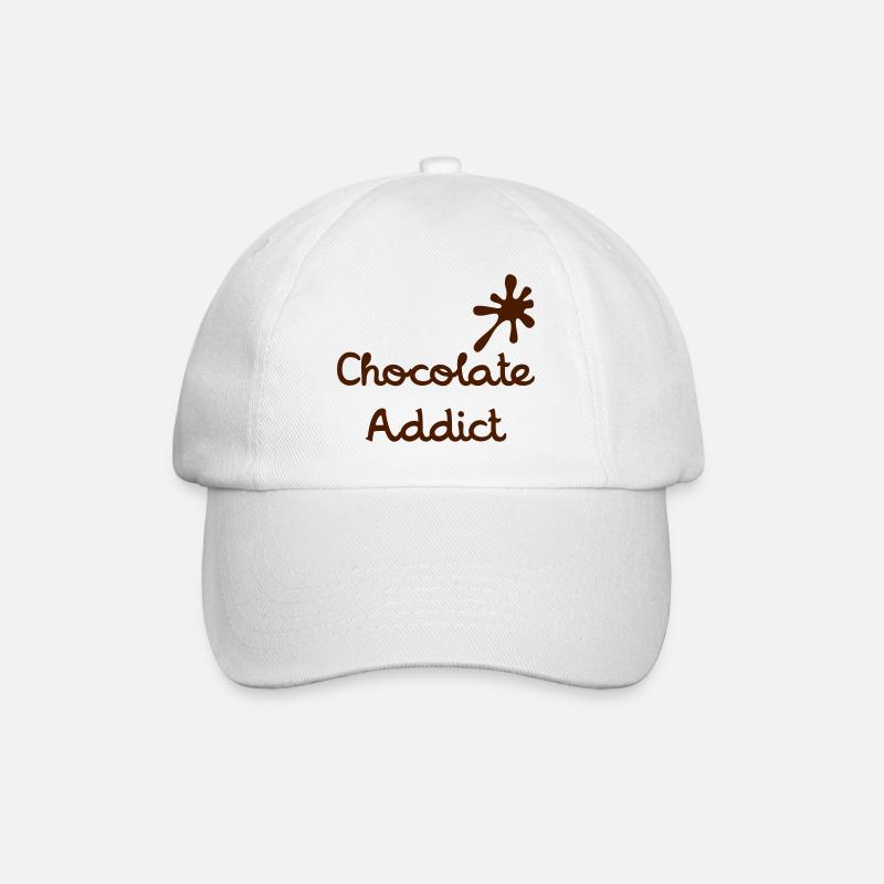 Chocolate Addict - Baseballkappe - Weiß/Weiß