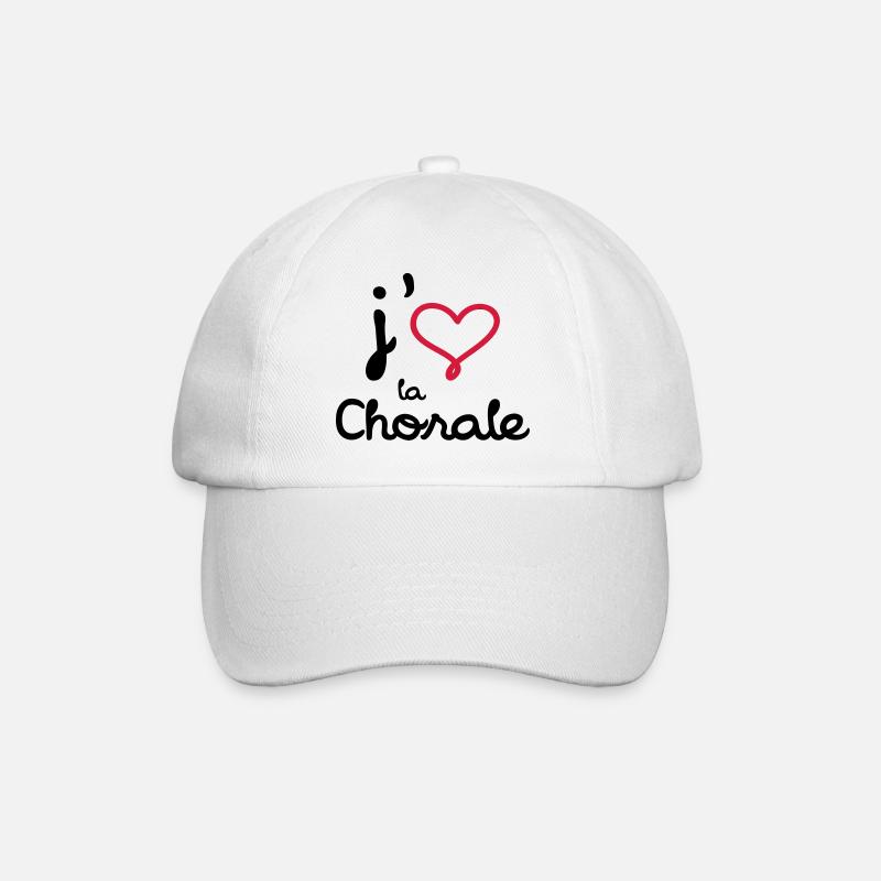 J'aime la Chorale - Casquette classique - blanc/blanc
