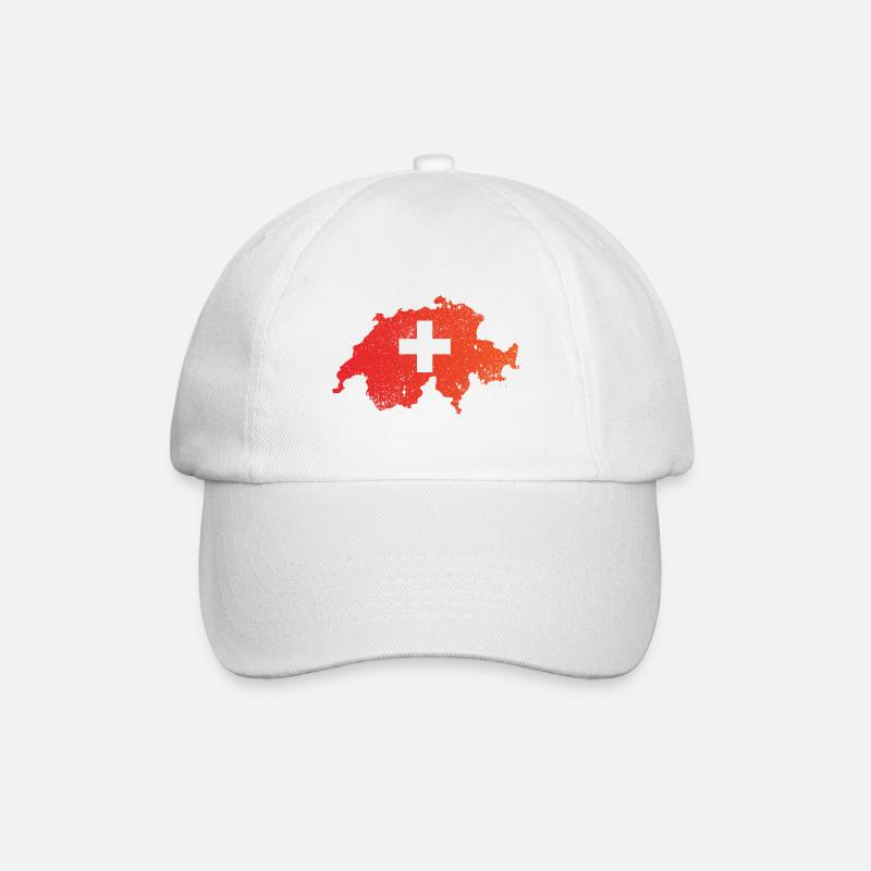 Erster August - Baseballkappe - Weiß/Weiß