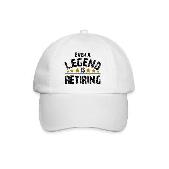 Legend Pension Pension Retirement Pensionist Gift - Baseball Cap - white/white - Front