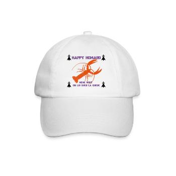 BREIZH HOMARD ! - Casquette classique - blanc/blanc - Devant