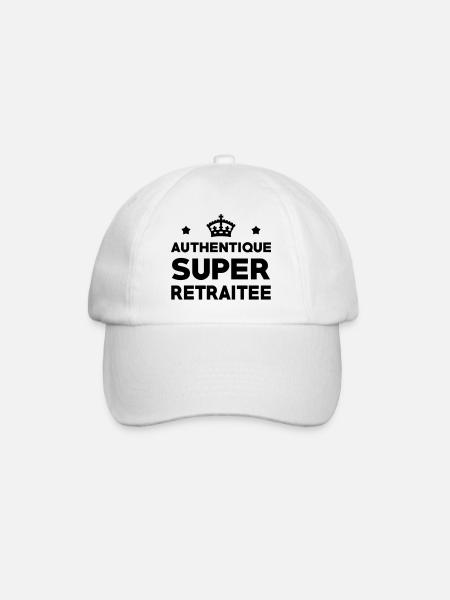 Retraite / Retraité / Retraitée / Vintage Travail - Casquette classique - blanc/blanc