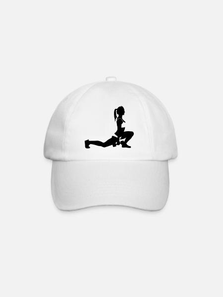 Fitness - Baseballkappe - Weiß/Weiß