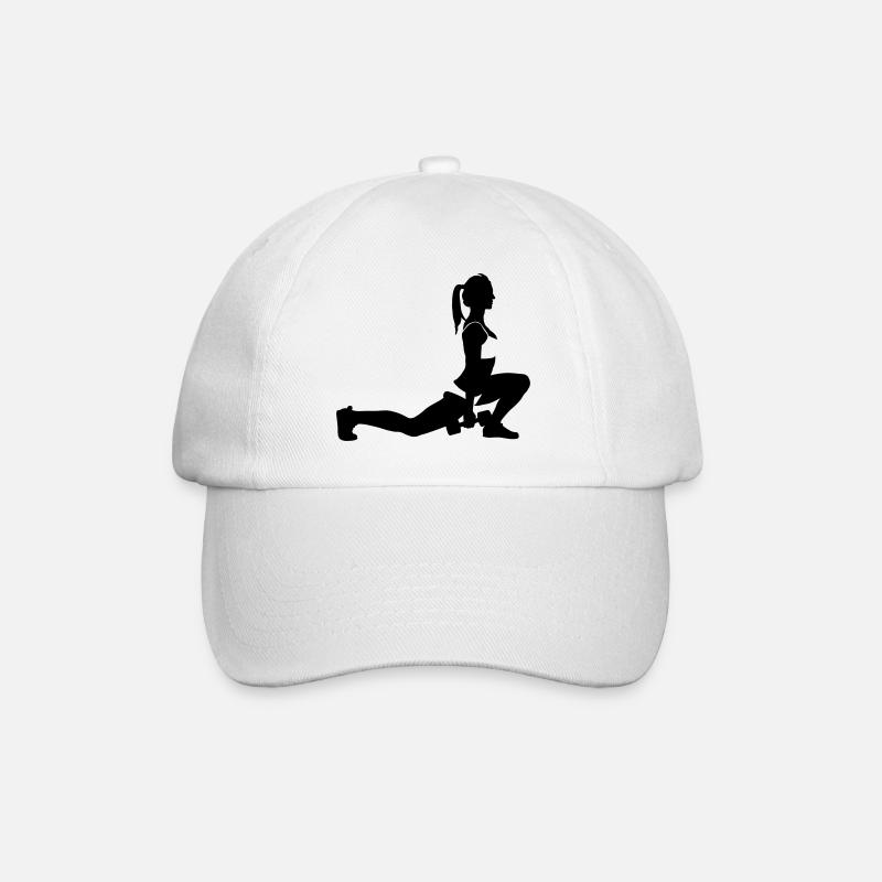 Fitness - Baseballkappe - Weiß/Weiß