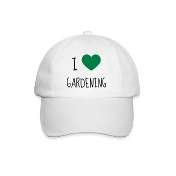 Garden - Gardener - Gardening - Green - Nature - Baseballkappe - Weiß/Weiß - Vorne