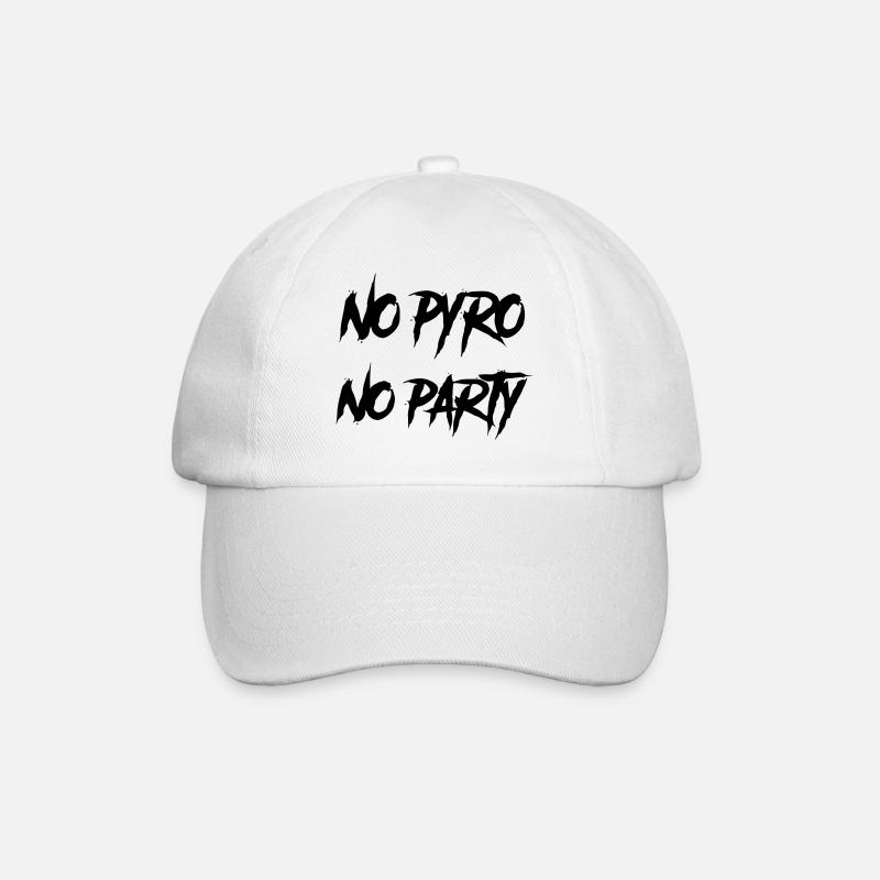 Pas de pyro Pas de fête - Casquette classique - blanc/blanc