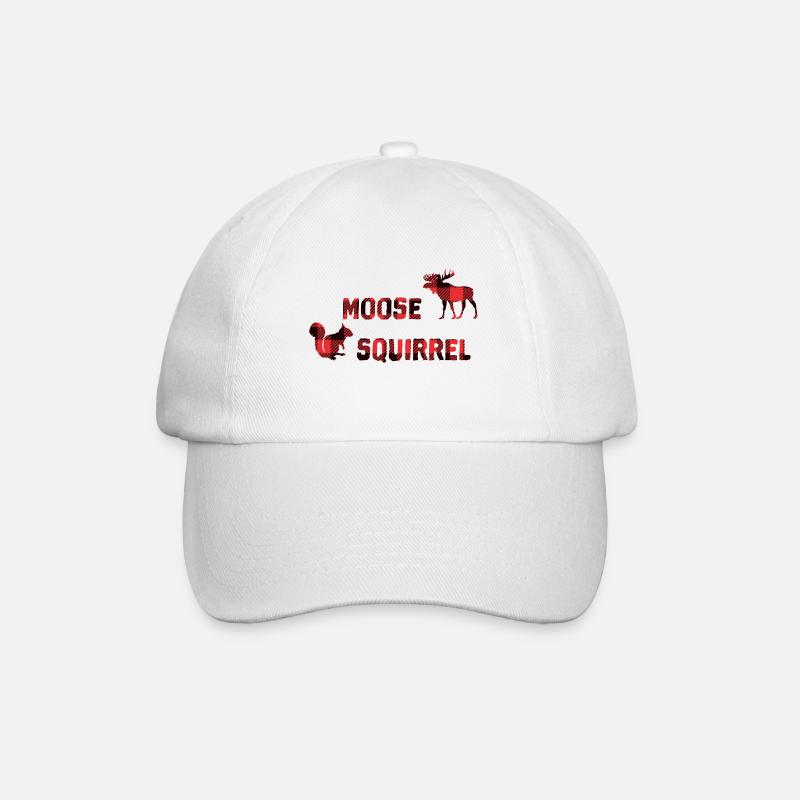 Moose Squirrel - Baseballkappe - Weiß/Weiß