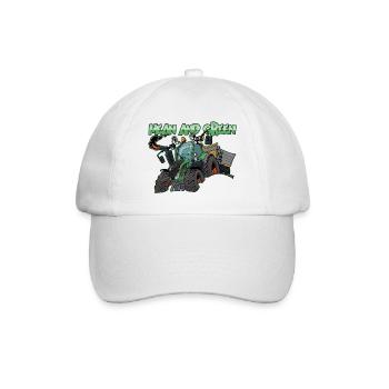F 718Vario mittel und grün - Baseballkappe - Weiß/Weiß - Vorne