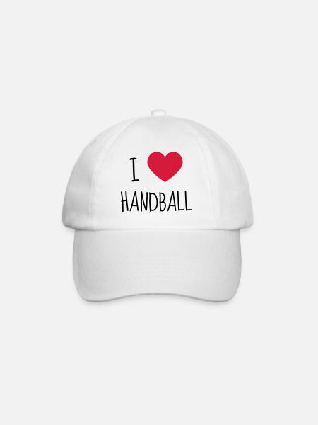 Handball Handballer Sport Sportif Athlète - Casquette classique - blanc/blanc