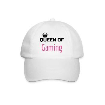 Gaming Gamer Video Game Player Geek - Baseball Cap - white/white - Front