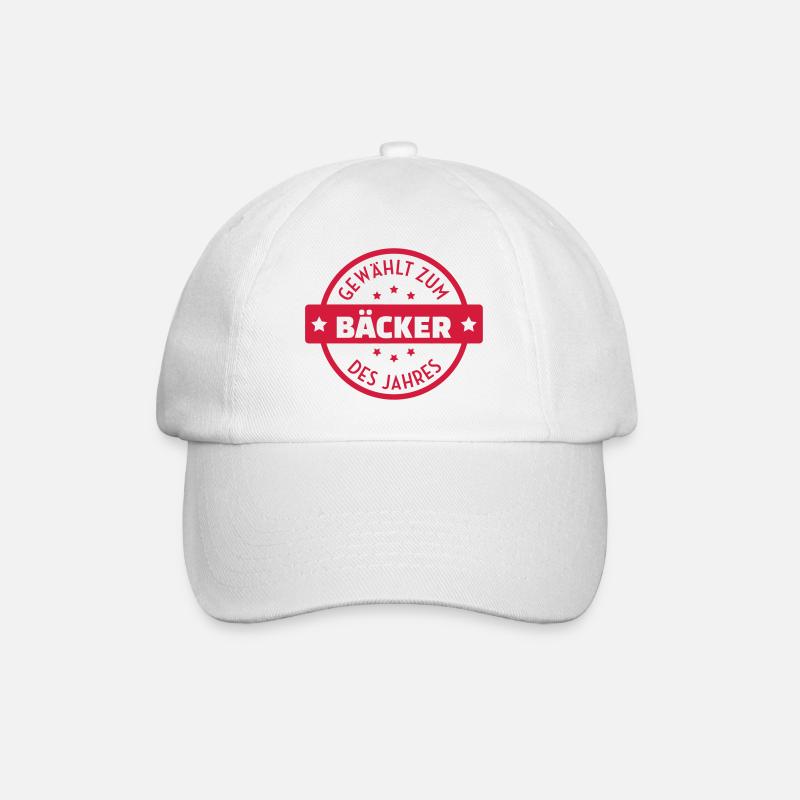 Bäcker / Bäckerei / Bäckerin / Brot - Baseballkappe - Weiß/Weiß