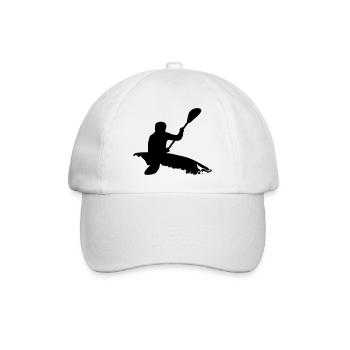 Whitewater kayaking - Baseball Cap - white/white - Front