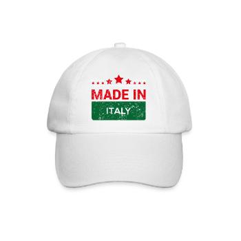 Italie drapeau patriote cadeau pays d'origine - Casquette classique - blanc/blanc - Devant